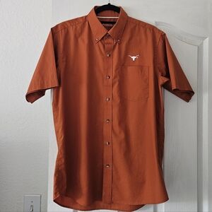 University of Texas Longhorns Burnt Orange Button Down Shirt Men’s Medium